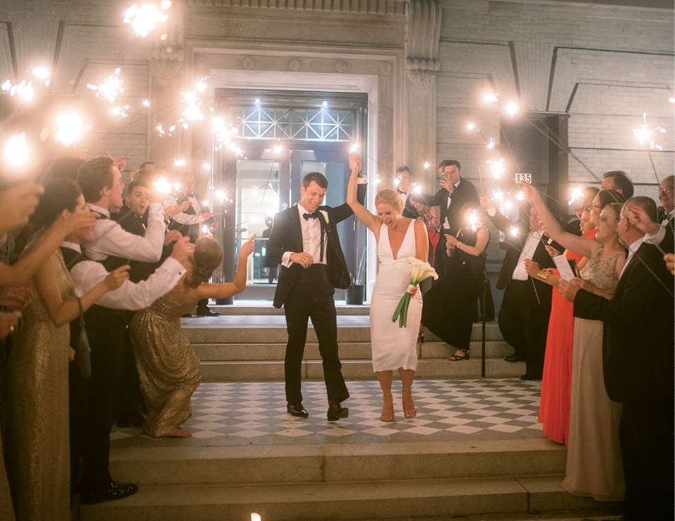 After a quick change into a cocktail dress, Lisa joined Mark for a grand exit. From there, the after party spilled into Market Street’s Henry’s Bar and Restaurant.  &lt;i&gt;Image Timwill Photography&lt;/i&gt;