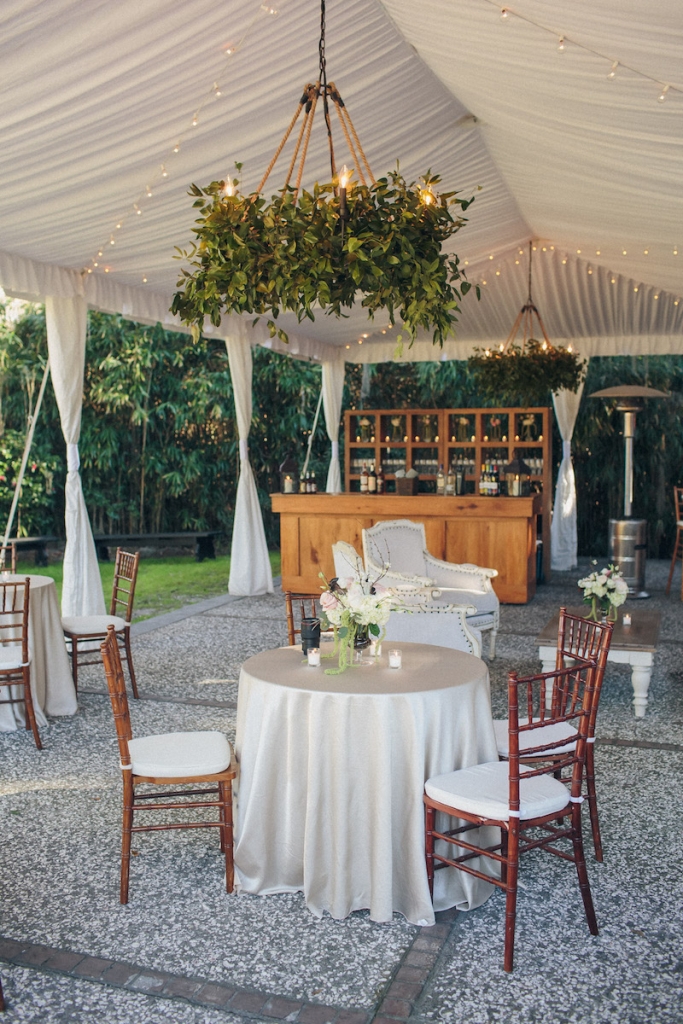Wedding design and reception florals by Engaging Events. Rentals by Snyder Events and EventWorks. Image by Richard Bell Weddings at Magnolia Plantation &amp; Gardens.