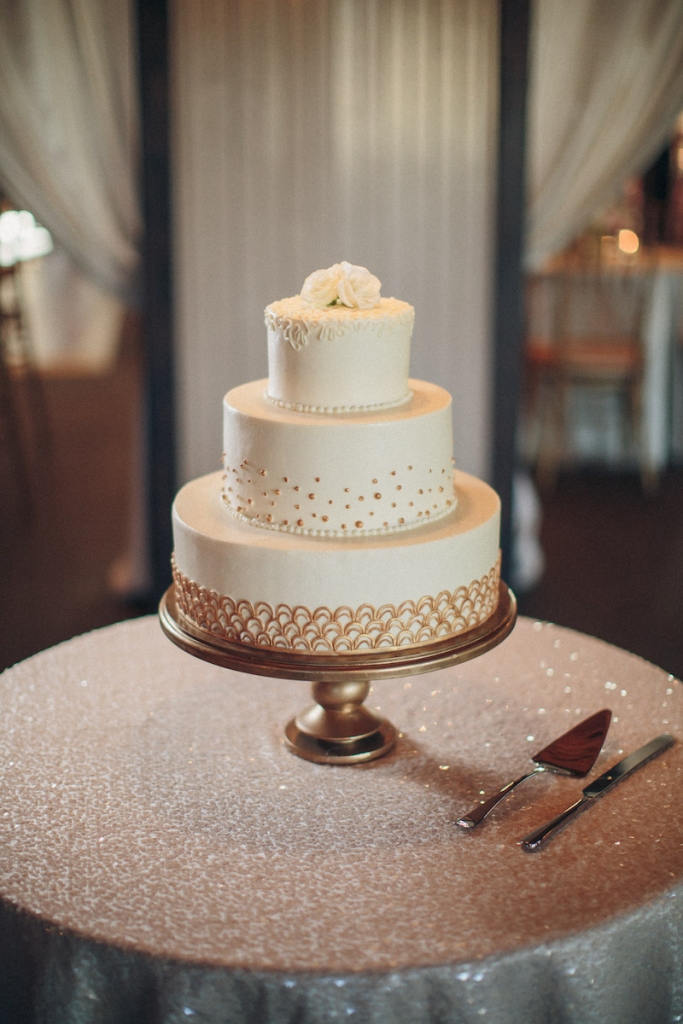Cake by Elaine’s Events. Image by Richard Bell Weddings at Magnolia Plantation &amp; Gardens.