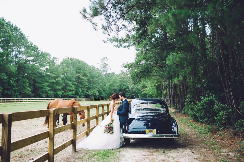 Transportation by Lowcountry Valet &amp; Shuttle Co. Image by Monika Gauthier Photography &amp; Design at The Stables at Boals Farm.